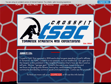 Tablet Screenshot of crossfittsac.com